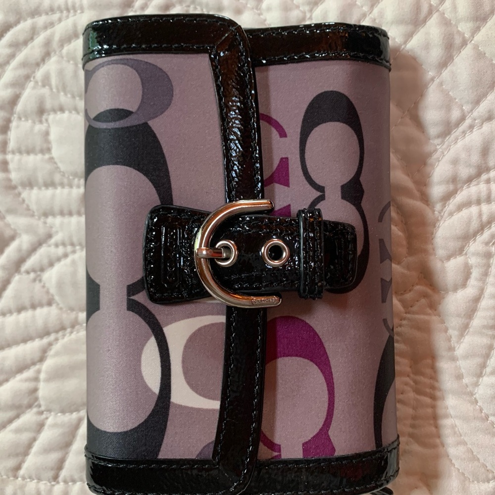 Coach Signature Purple wallet